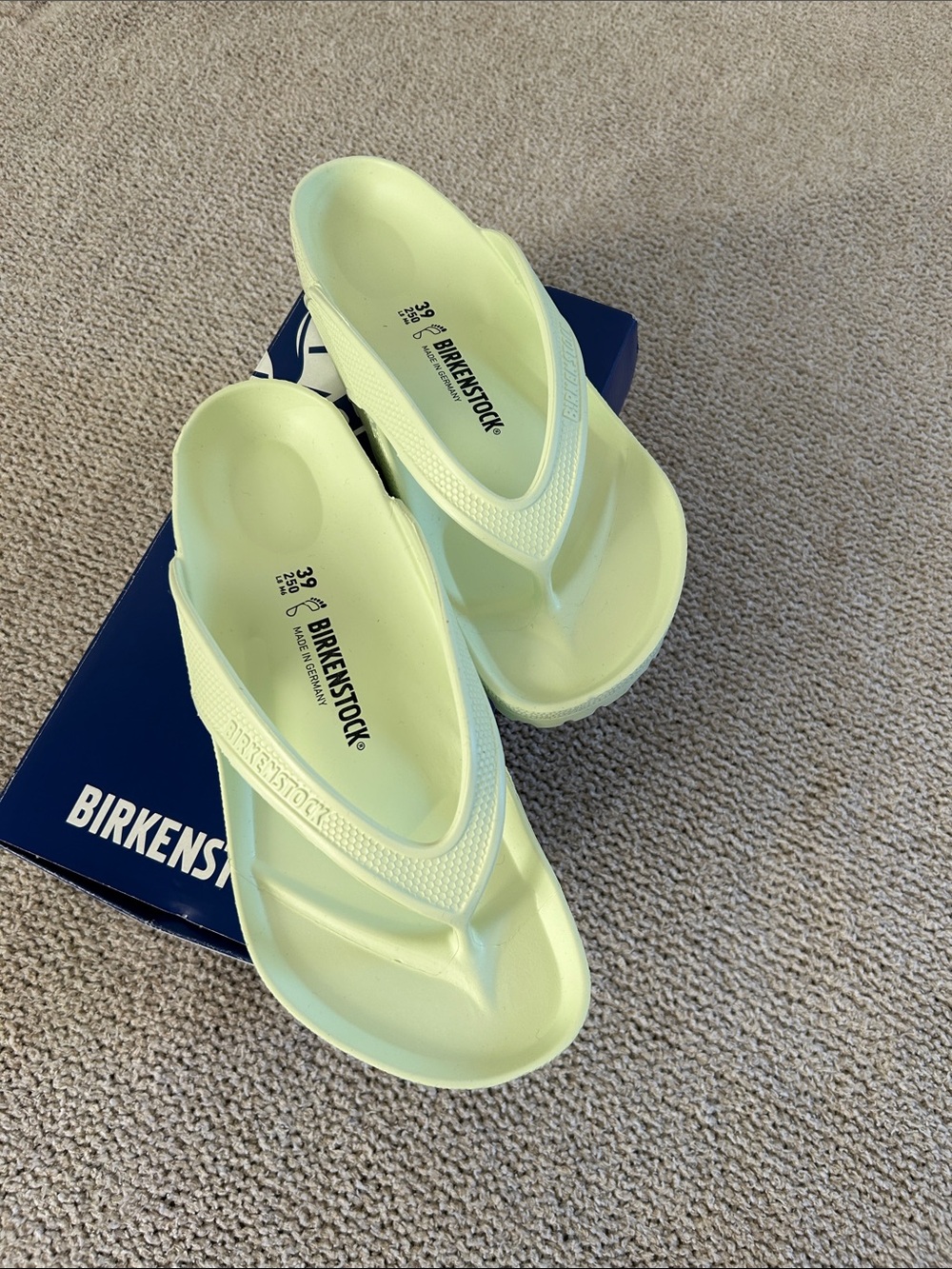 Birkenstock Neon Yellow Honolulu EVA Sandals
